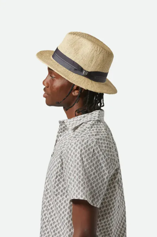 Brixton Roma Straw Fedora